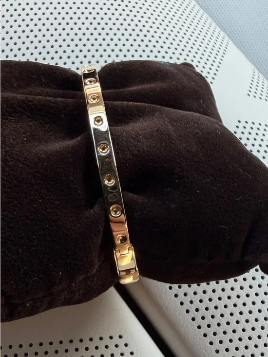 Roberto Coin Symphony Pois Moi Oval Bracelet 18k Yellow Gold (Retails $6600) - Picture 11 of 16